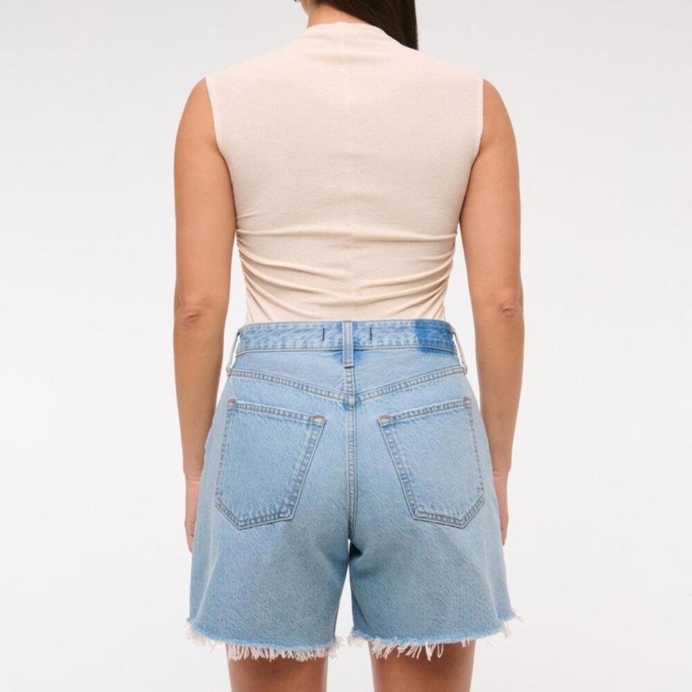 Abercrombie & Fitch Curve Love High Rise Loose Short Size 27 - Picture 7 of 7